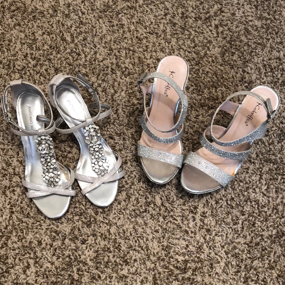 Two pair of shoes.